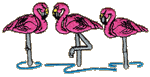 Flamingos Embroidered Cap