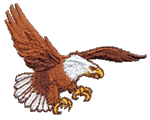 Eagle Landing Embroidered Cap