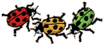 Ladybug Fun Adult Embroidered Cap