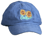 Sunflowers Embroidered Cap