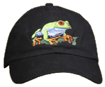 Red Eyed Tree Frog Embroidered Cap