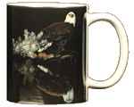 Bald Eagle Reflection Ceramic Mug - Back