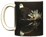 Bald Eagle Reflection Ceramic Mug - Front