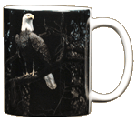 In All Her Glory Eagle Ceramic Mug - Back
