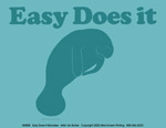 Easy Does It Manatee Ladies T-shirt