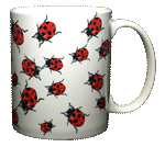 Ladybugs Ceramic Mug - Back