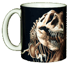 T-Rex Skeleton Ceramic Mug - Front