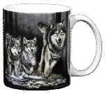 Wolves Ceramic Mug - Back