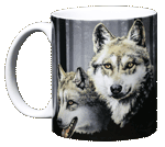 Wolves Ceramic Mug - Front