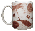 Fossils Ceramic Mug - Front