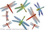 Dragonfly Glitter 2" X 3" Magnet