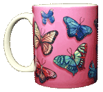 Butterfly Rainbow Ceramic Mug