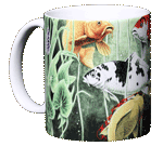 Koi Pond Ceramic Mug - Front