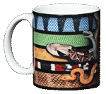 Venomous Snakes Ceramic Mug - Front