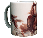 Horses Heads & Tails Ceramic Mug
