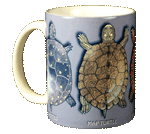 Turtle Circle Ceramic Mug - Front