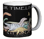 Dino Timeline Ceramic Mug - Back
