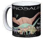 Dino Timeline Ceramic Mug - Front