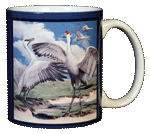 Sandhill Cranes Ceramic Mug - Back