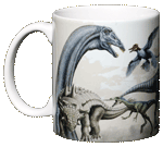 Dinosaur Rumble Ceramic Mug - Front