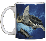 Loggerhead Turtles Ceramic Mug - Front