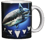 Sharks! Ceramic Mug - Back