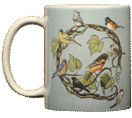 Songbird Wreath Ceramic Mug