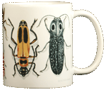Beetle Circle Ceramic Mug - Back