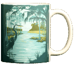 Swamp Life Ceramic Mug - Back