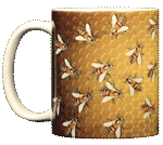 Bee Hive Ceramic Mug - Front