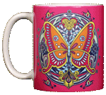Butterfly Hex Ceramic Mug