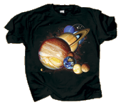 Planets & Dwarf Planets Adult T-shirt - Front