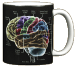 Glow Brain Ceramic Mug - Back