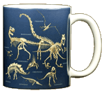 Dinosaur Bones Ceramic Mug - Back