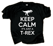 Keep Calm T-Rex Adult T-shirt