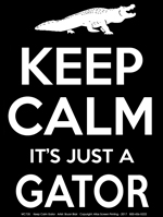 Keep Calm Gator Adult T-shirt