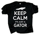Keep Calm Gator Adult T-shirt