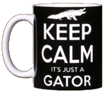 Keep Calm Gator Ceramic Mug - Front