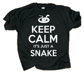 Keep Calm Snake Adult T-shirt