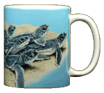 Loggerhead Dash Ceramic Mug - Back