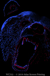 Extreme Black Bear 2" X 3" Magnet