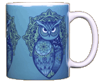 Spirit Owl Ceramic Mug - Back