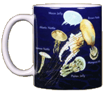 Jellyfish Glow Ceramic Mug - Front