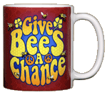 Give Bees A Chance Ceramic Mug - Back