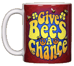Give Bees A Chance Ceramic Mug - Front