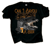 Bayou You A Beer Gator Adult T-shirt