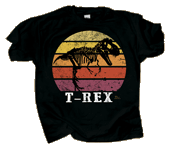 T-Rex Sundown Adult T-shirt