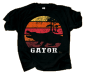 Gator Sundown Adult T-shirt