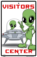 Alien Visitor Center Sign