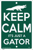 Keep Calm Gator Sign
